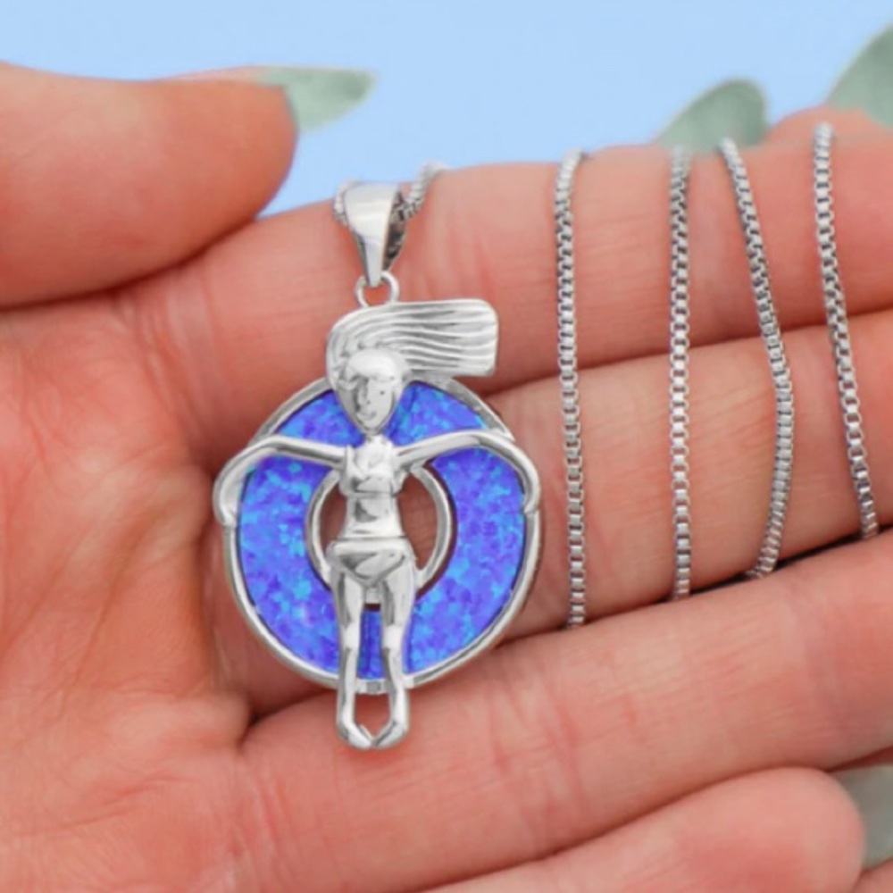 🆕 Opal Poolside Necklace 💙 - Picture 2 of 6